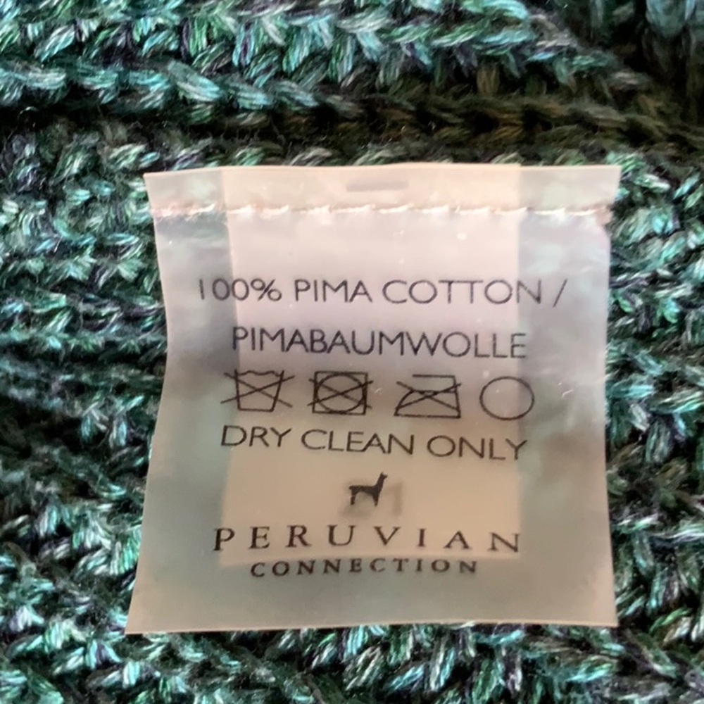Peruvian Connection Forest Green cropped Cardigan - Picture 5 of 5
